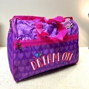 3C4G "Dream On" Zippered Shoulder Tote Travel Gym Bag